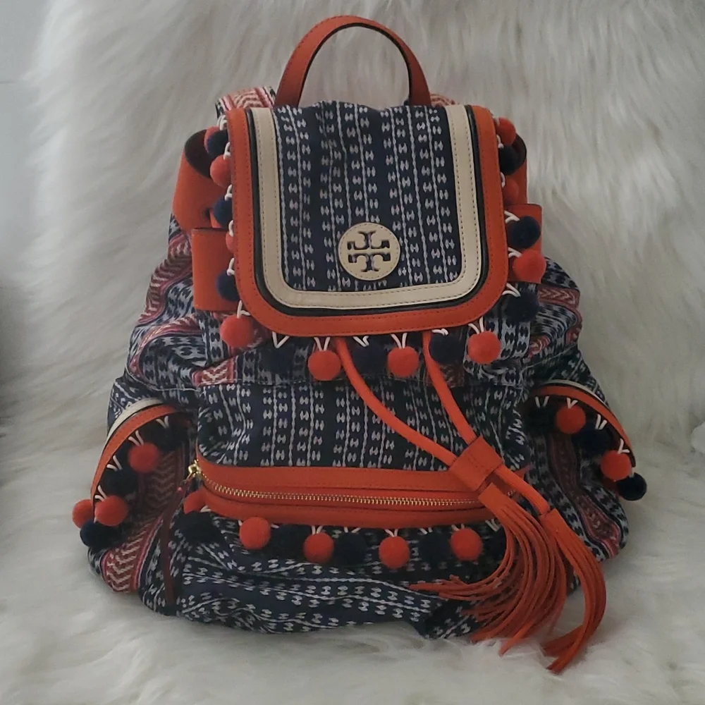 Tory Burch Pom Pom Scout Backpack - Picture 5 of 15